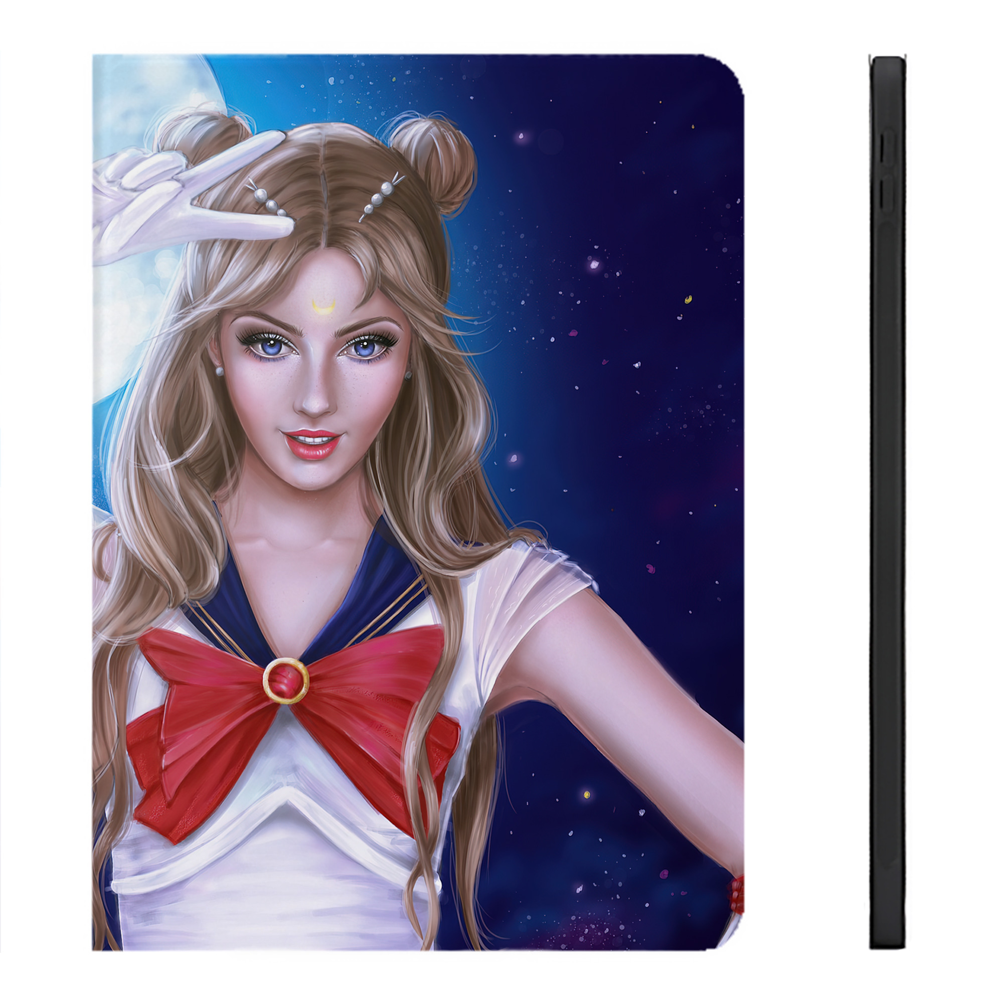 （画像用） 美少女戦士セーラームーン Sailor Moon IPadケース ペンホルダー付き ブックスタイルデザイン